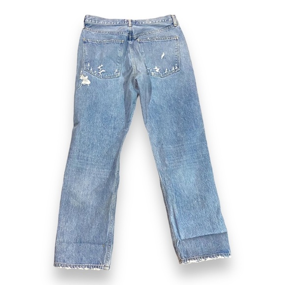 Agolde 90's Jeans Wander Color Distressed Mid Rise Loose Fit Sz 29 Organic - Picture 5 of 11